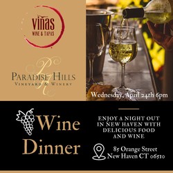 Wine Dinner - Viñas Wine & Tapas